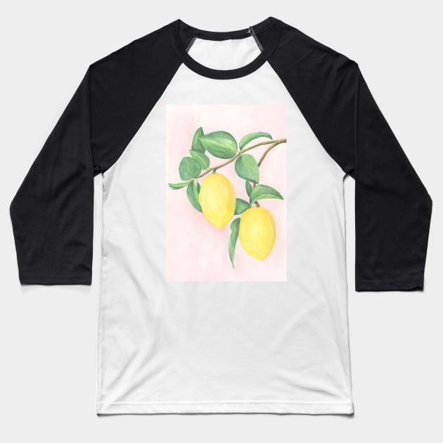 Lemon Tree Baseball T-Shirt by wynbre